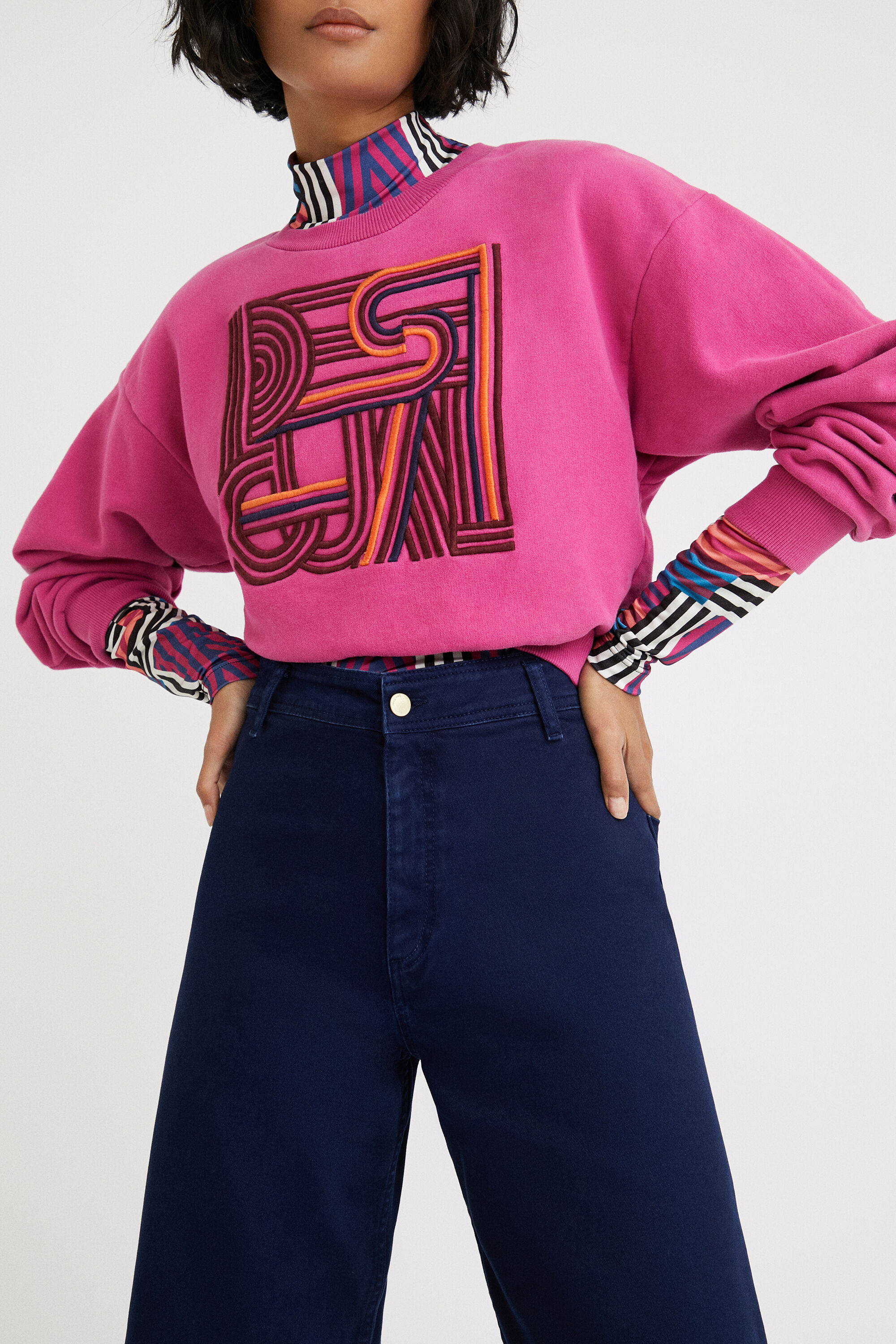 Jupe-culotte courte en jean