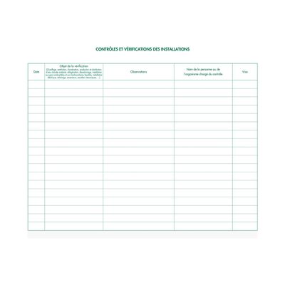 Exacompta - Registre de sécurité ERP - 32 pages - 24 x 32 cm