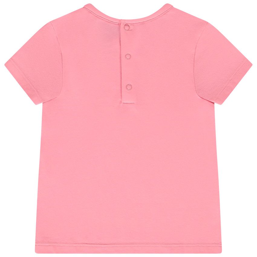 T-shirt manches courtes en jersey print fantaisie pour bébé fille - Multicolore