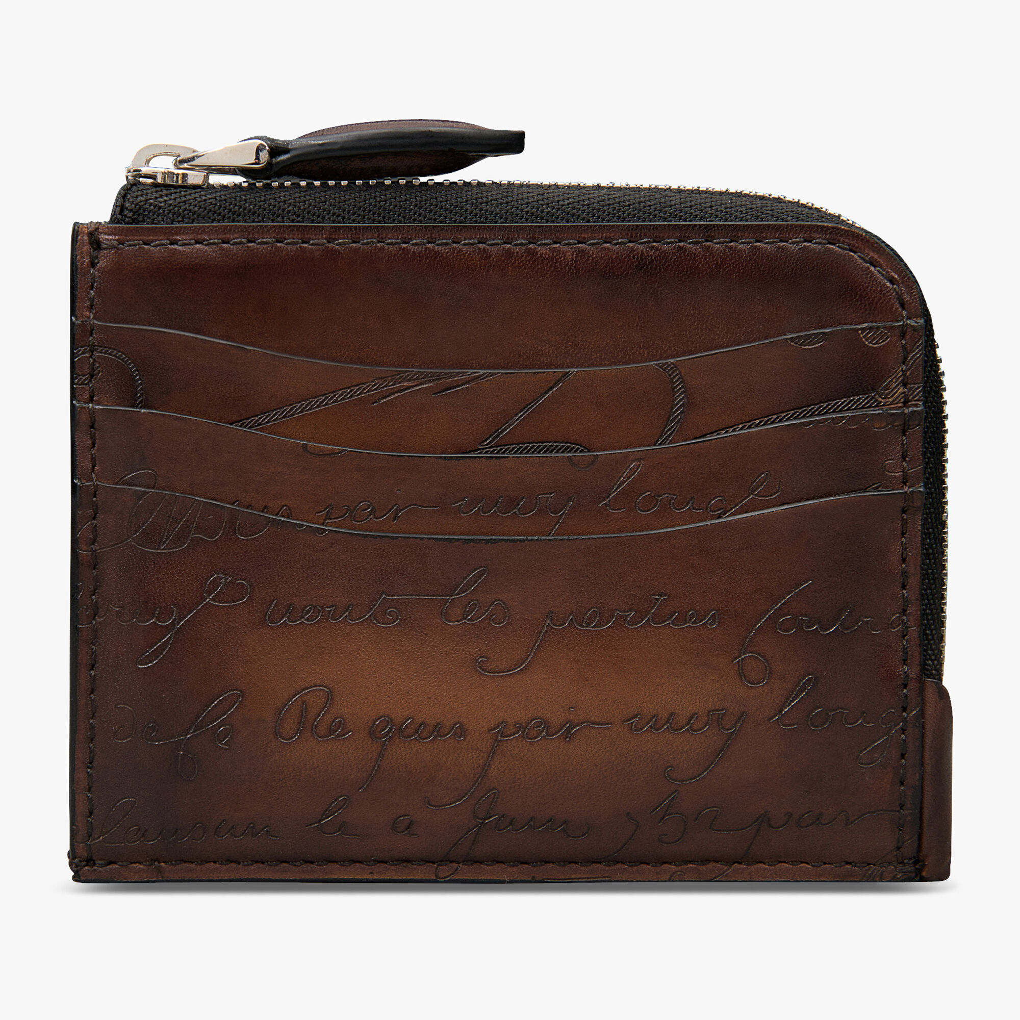 Porte-Cartes Zippe Koa Logic En Cuir Scritto