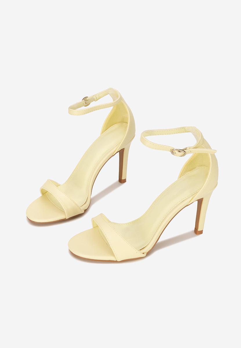 Sandales à talon jaunes Sellina