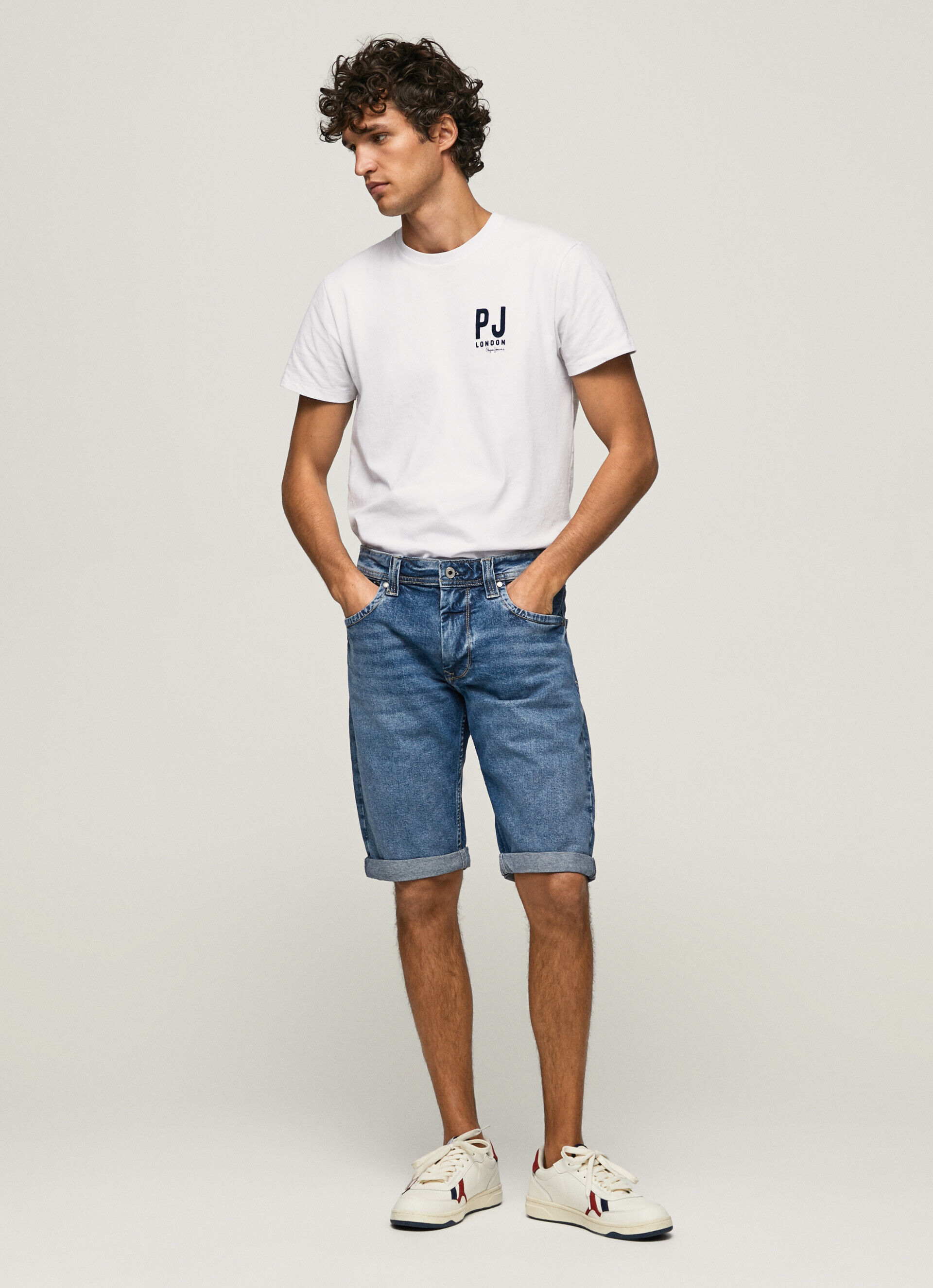 BERMUDA DENIM REGULAR CASH FIT - jeans