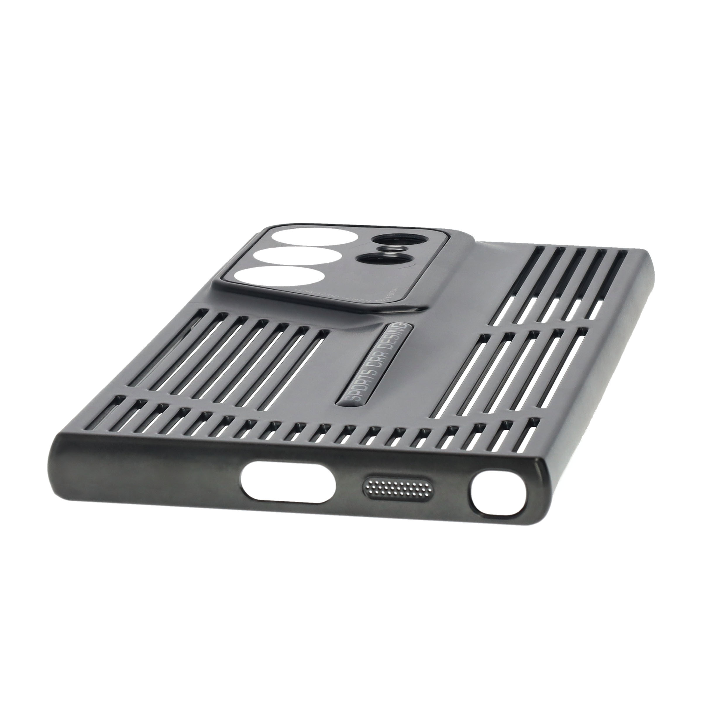 Samsung Galaxy S24 Ultra Hardcase Hülle mit Kameraglasschutz - Schwarz