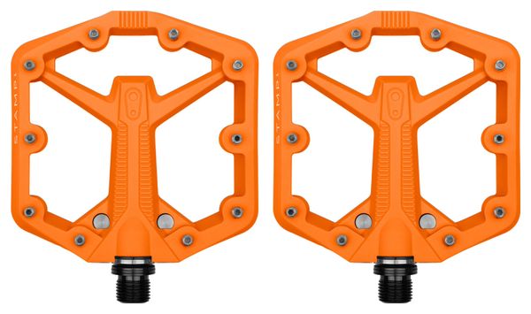 Paire de Pédales Plates Crankbrothers Stamp 1 Gen 2 - Small Orange