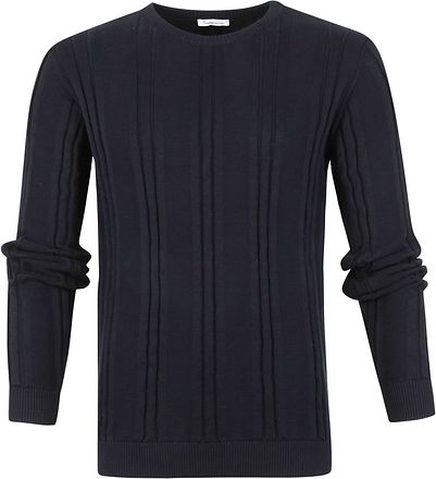 KnowledgeCotton Apparel Trui Donker Blauw 80654-1001 kopen