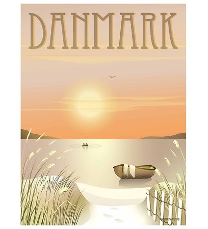 Vissevasse Plakat - 30x40 - DanMørk- Klitterne