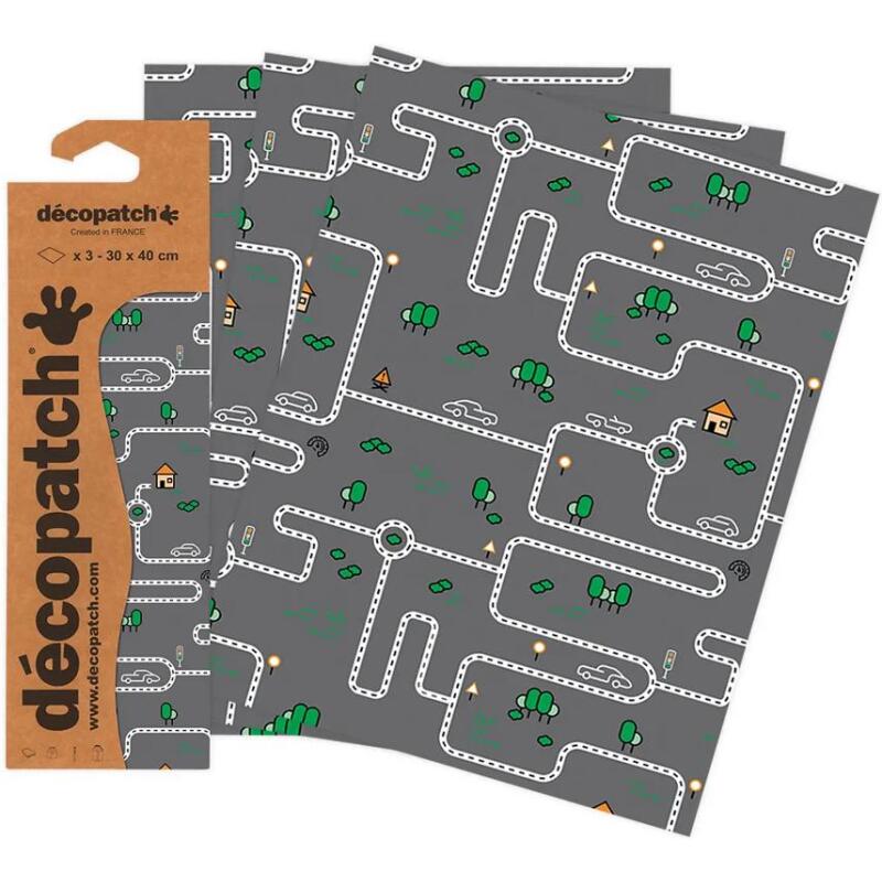 Pochette 3 Feuilles Identiques Ref 907 - Noir & Blanc