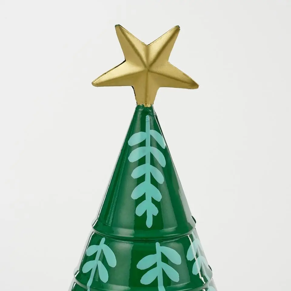 Mica Decorations Decoratie Kerstboom - H46 x Ø13 cm - IJzer - Groen