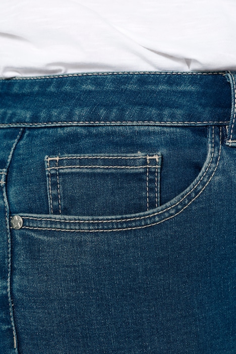 7/8-Jeans, Slim Fit, Ziernieten auf dem linken Bein, 5-Pocket
