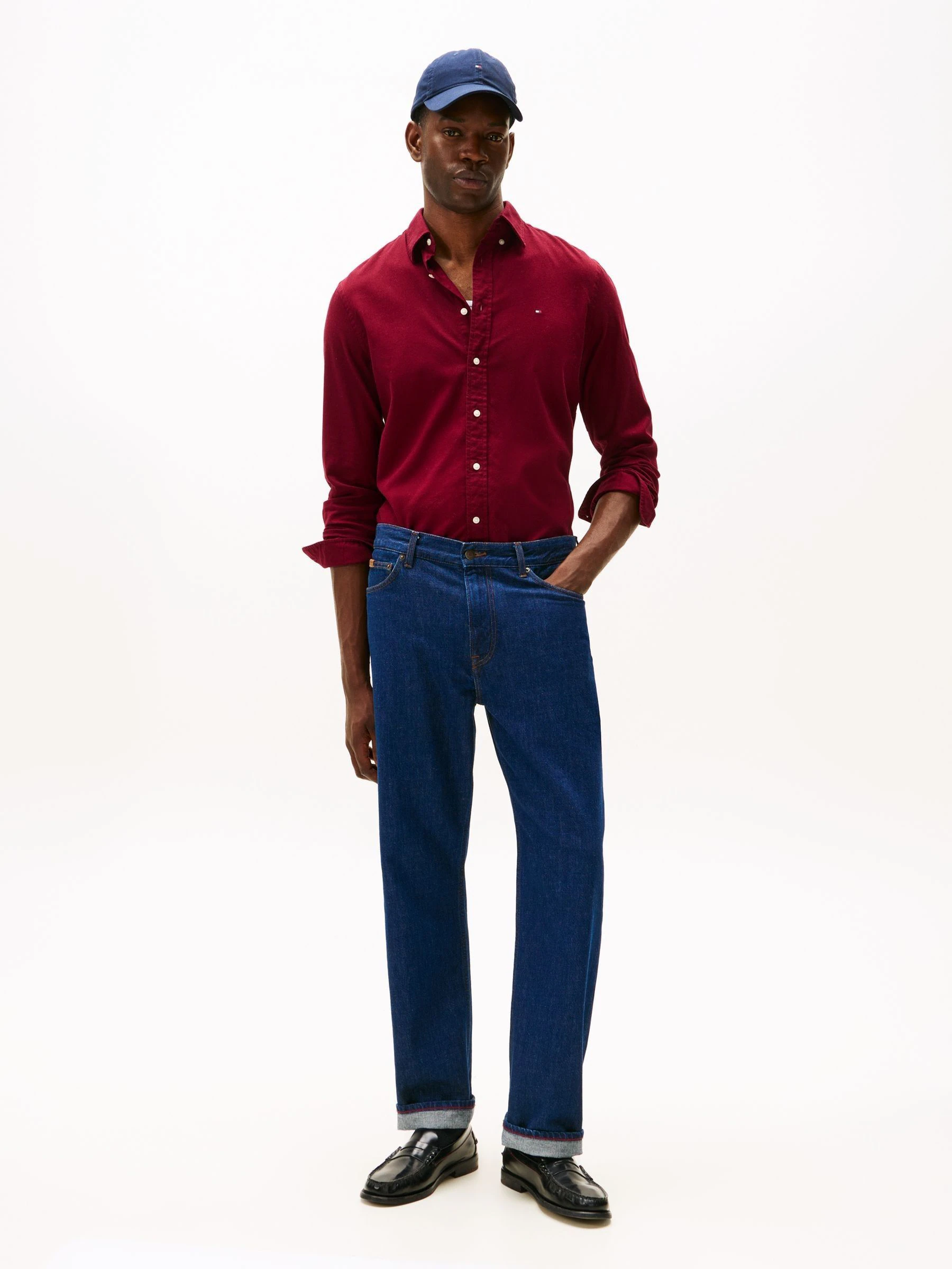Rood - Tommy Hilfiger Flex Regular Fit Flannel Shirt