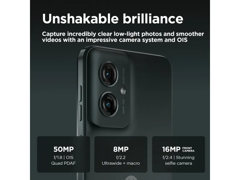 Motorola Moto G55 - 5G smartphone - dual-SIM - RAM 8 GB / Intern hukommelse 256 GB - microSD slot - LCD-skærm - 6.49