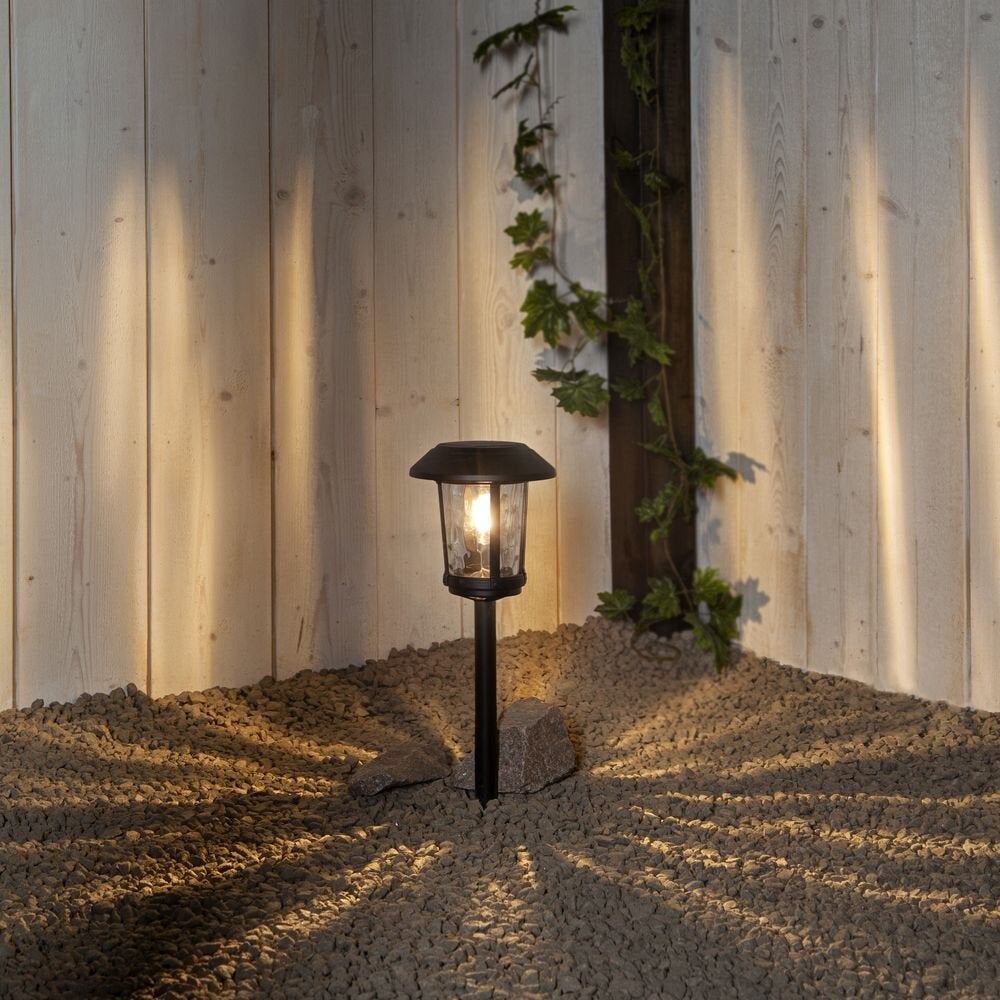 LED Solar Padverlichting Florian in Zwart IP44