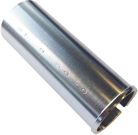 PASSHÜLSE für Sattelstützen 25.4 mm  silber  25.4mm AUF 26.8mm
