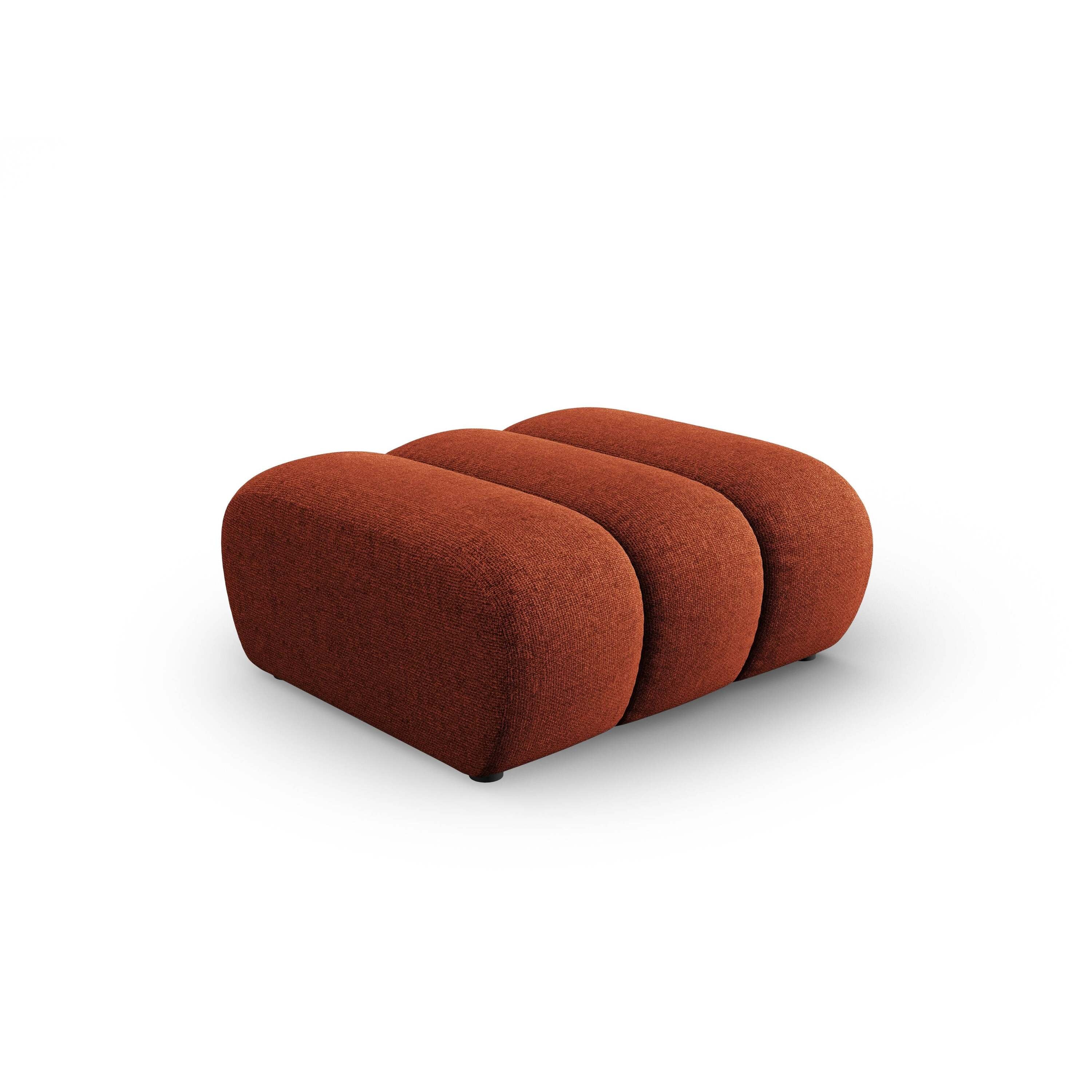 Micadoni Lupine Hocker - Chenille - Koraal