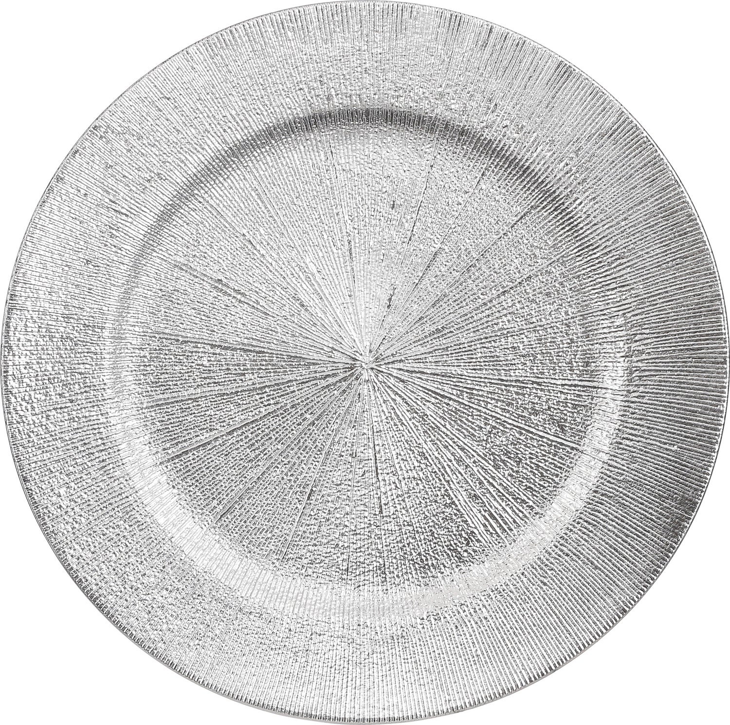 House of Seasons decoratiebord zilver D 33 H 2 cm