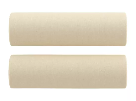 Ensemble de canapés 4 pièces avec coussins crème tissu