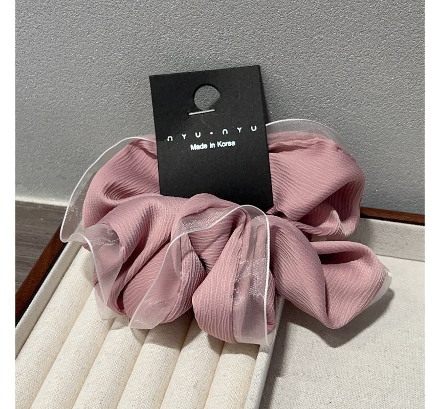 enthice - Scrunchie met mesh-afwerking