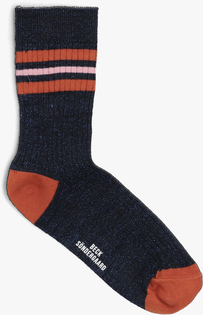 BECKSONDERGAARD blauwe becksondergaard sokken reeta glitter sock
