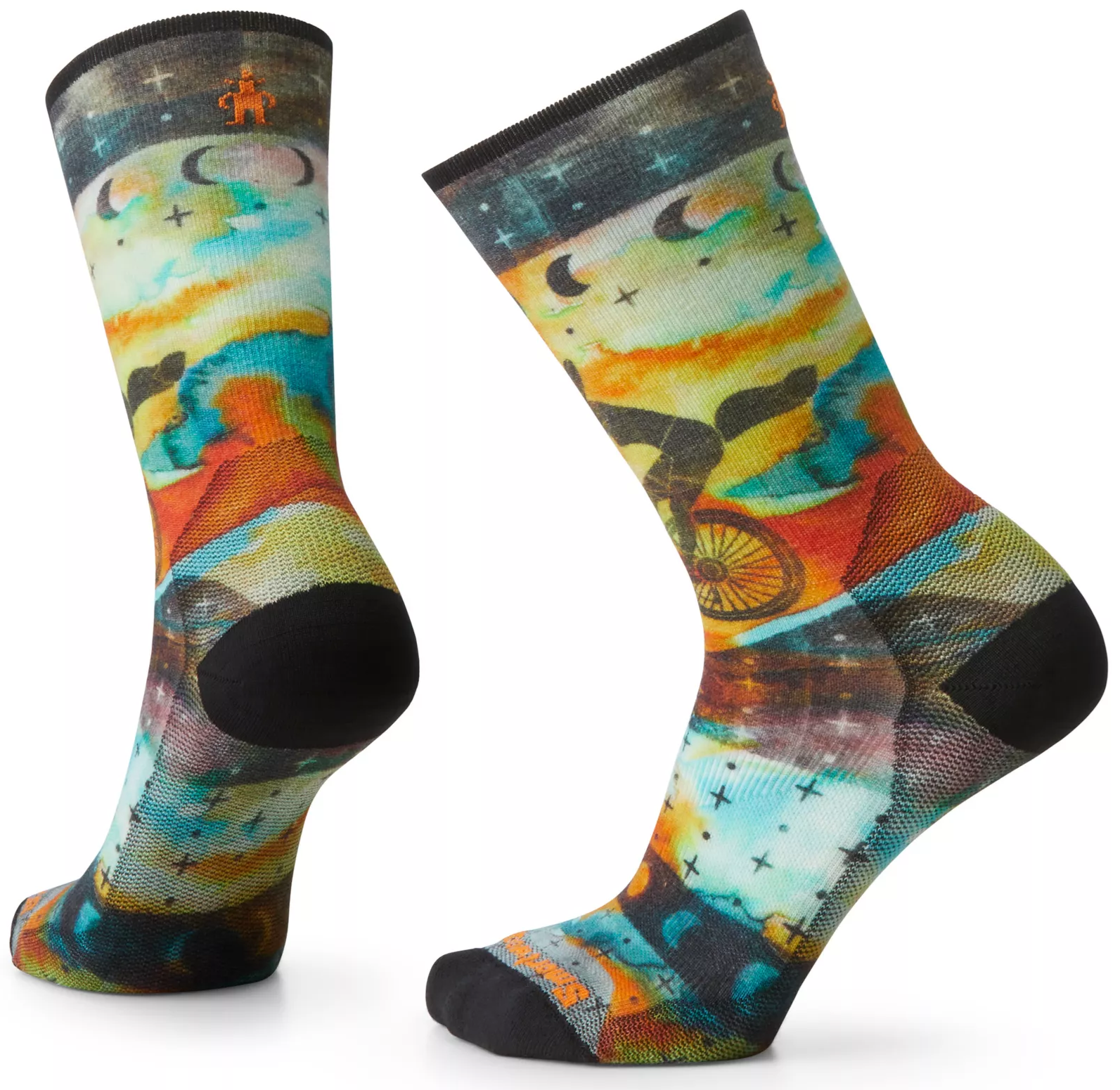 Smartwool Bike Celestial Print Crew Ws