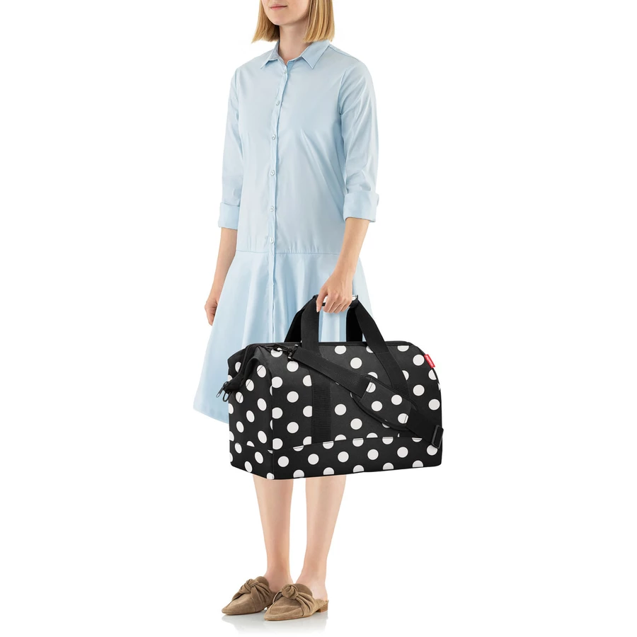 reisenthel travelling allrounder L - Reisetasche 48 cm dots white