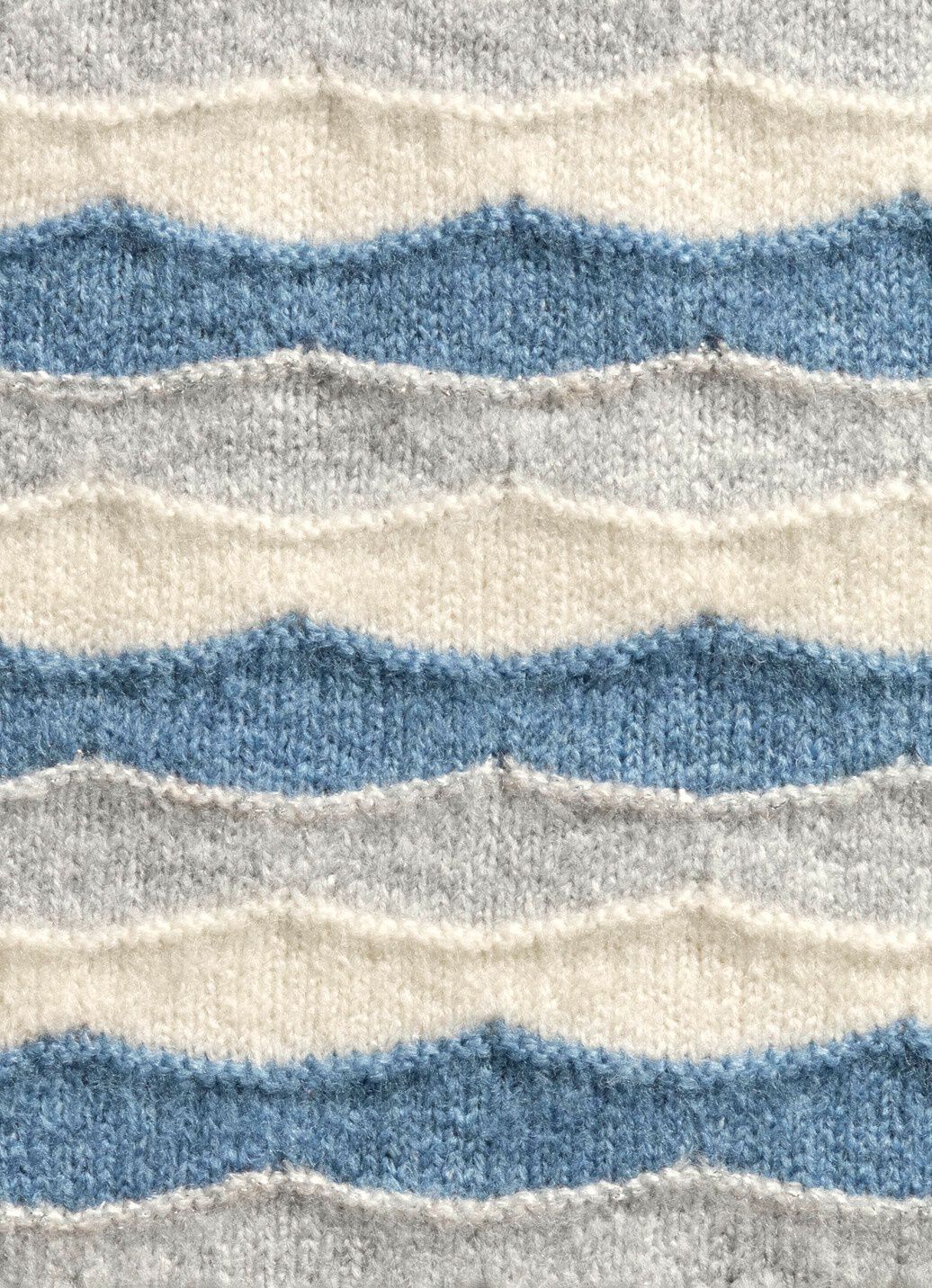 Pullover mit Wellenmuster