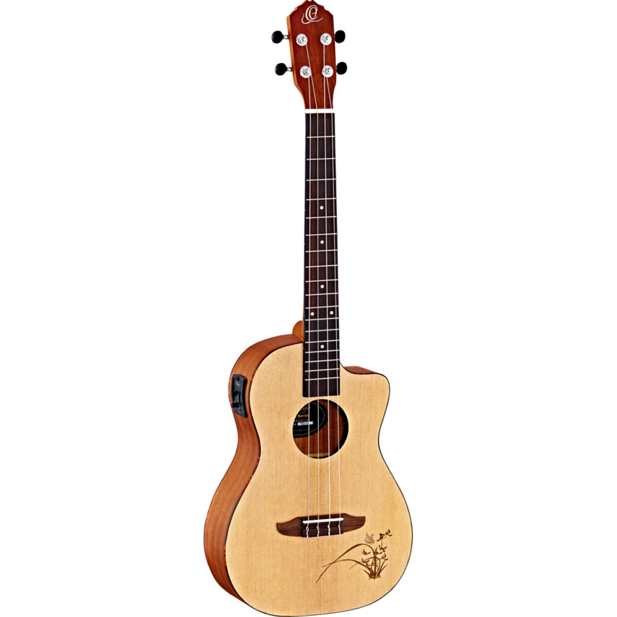 Ortega Bonfire Series RU5CE-BA Bariton Ukelele