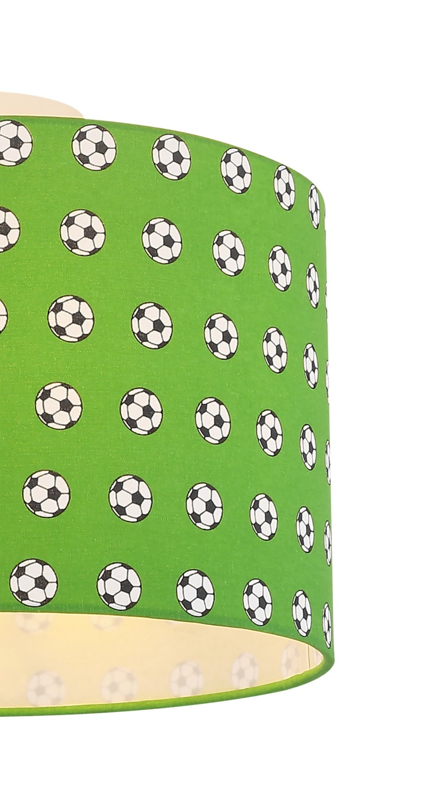 Deckenlampe - weiß-grün - Fußball - 30 cm breit