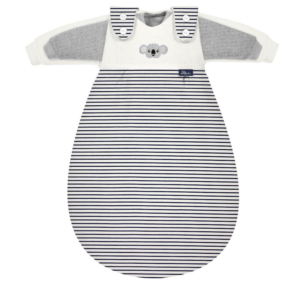 ALVI Baby-Mäxchen 3tlg. Organic Cotton Ringlets Koala navy, 56/62