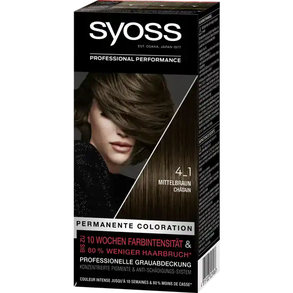 Professional Performance permanente Coloration 4_1 Mittelbraun
