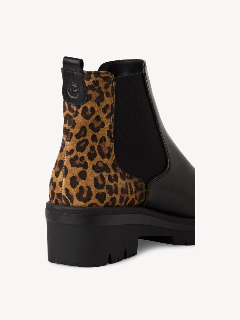 Leren Chelseaboot - zwart