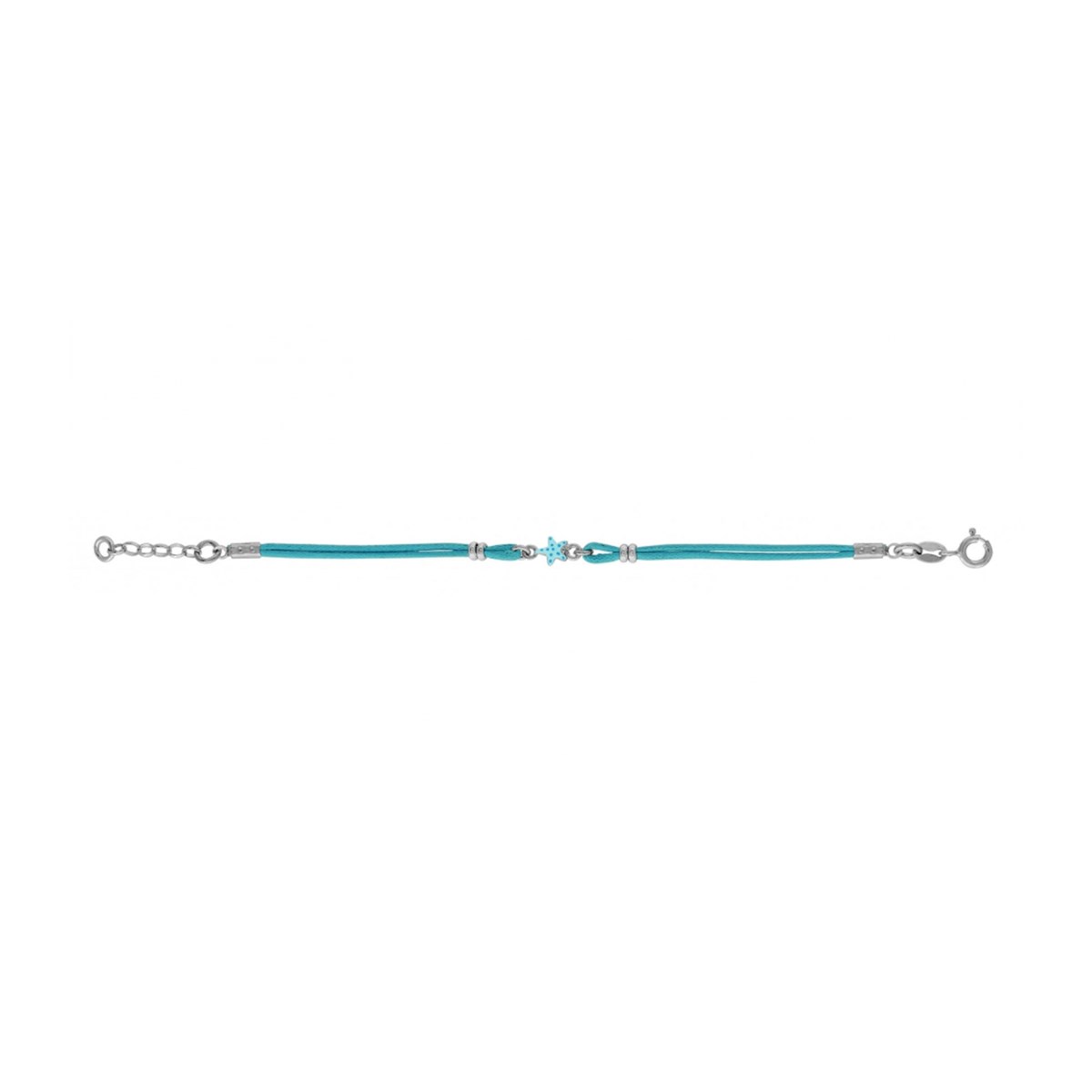 Bracelet Motif étoile - Cordon bleu