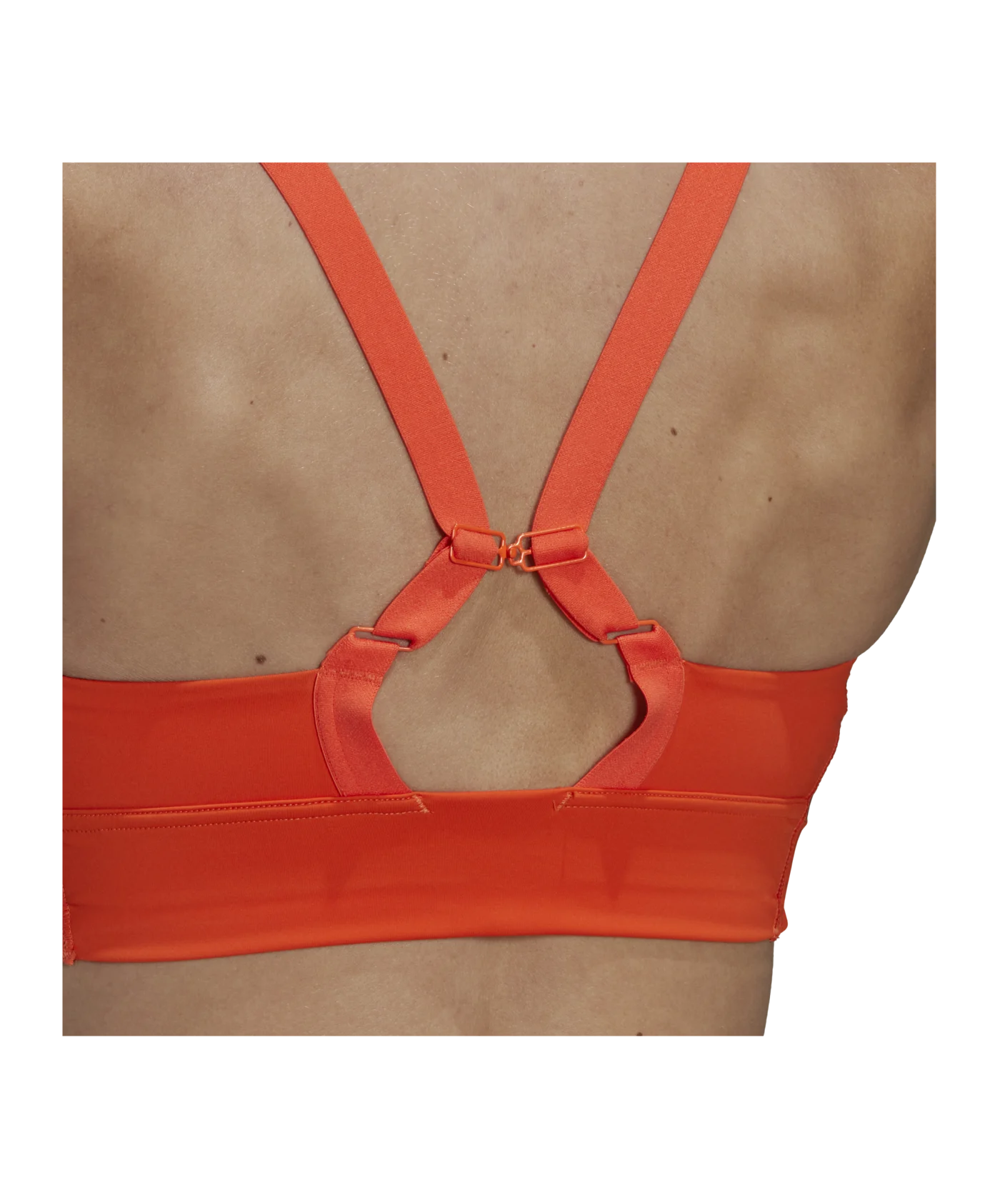 adidas Powerimpact Luxe Sport-BH Damen Orange