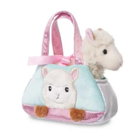Aurora Plüsch Tasche mit Alpaka Peek-a-Boo