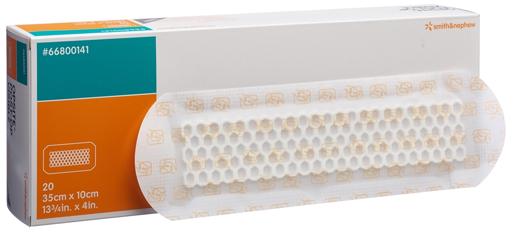OPSITE POST OP VISIBLE transparenter Wundverband<br>20 Stück, 35x10cm