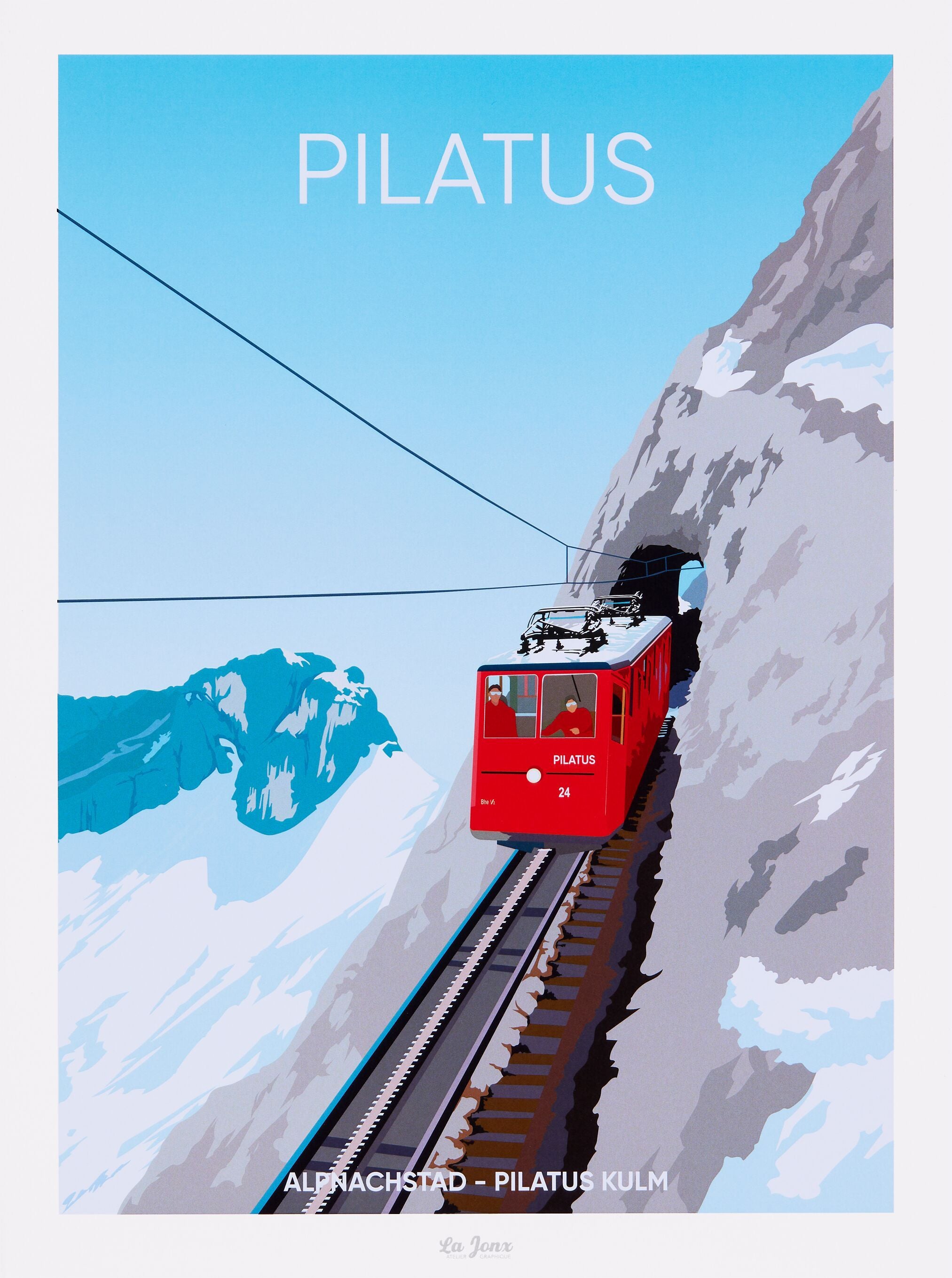 La Jonx PILATUS Poster - B: 30.0 cm x T: 0.1 cm x H: 40.0 cm