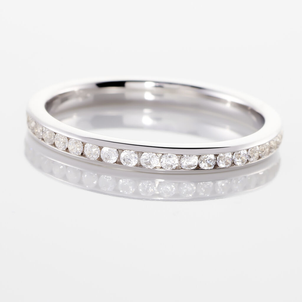 Alliance Laurie Tour Complet Or Blanc Diamant