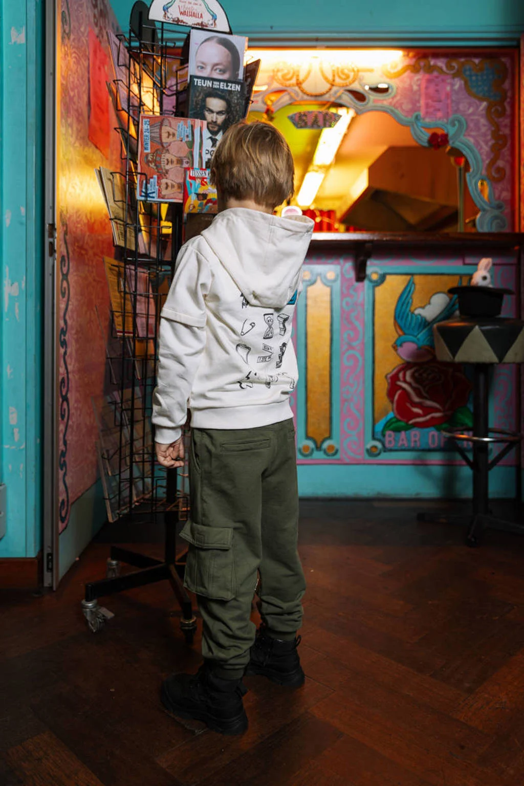 Quapi regular cargo broek groen