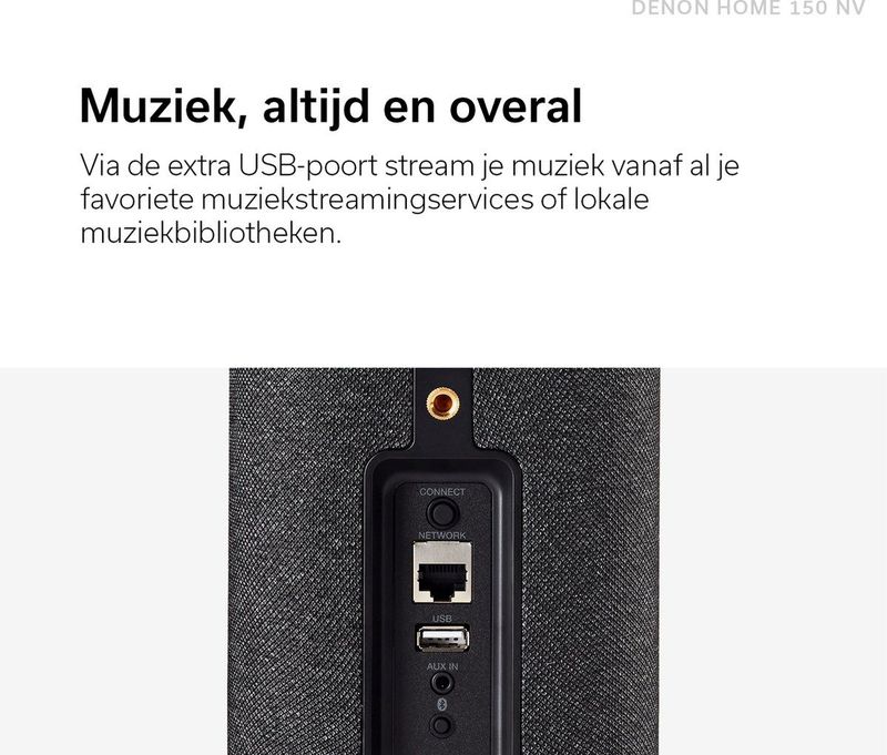 Denon - Home 150 NV - Draadloze Speaker - Wit - HEOS Technologie
