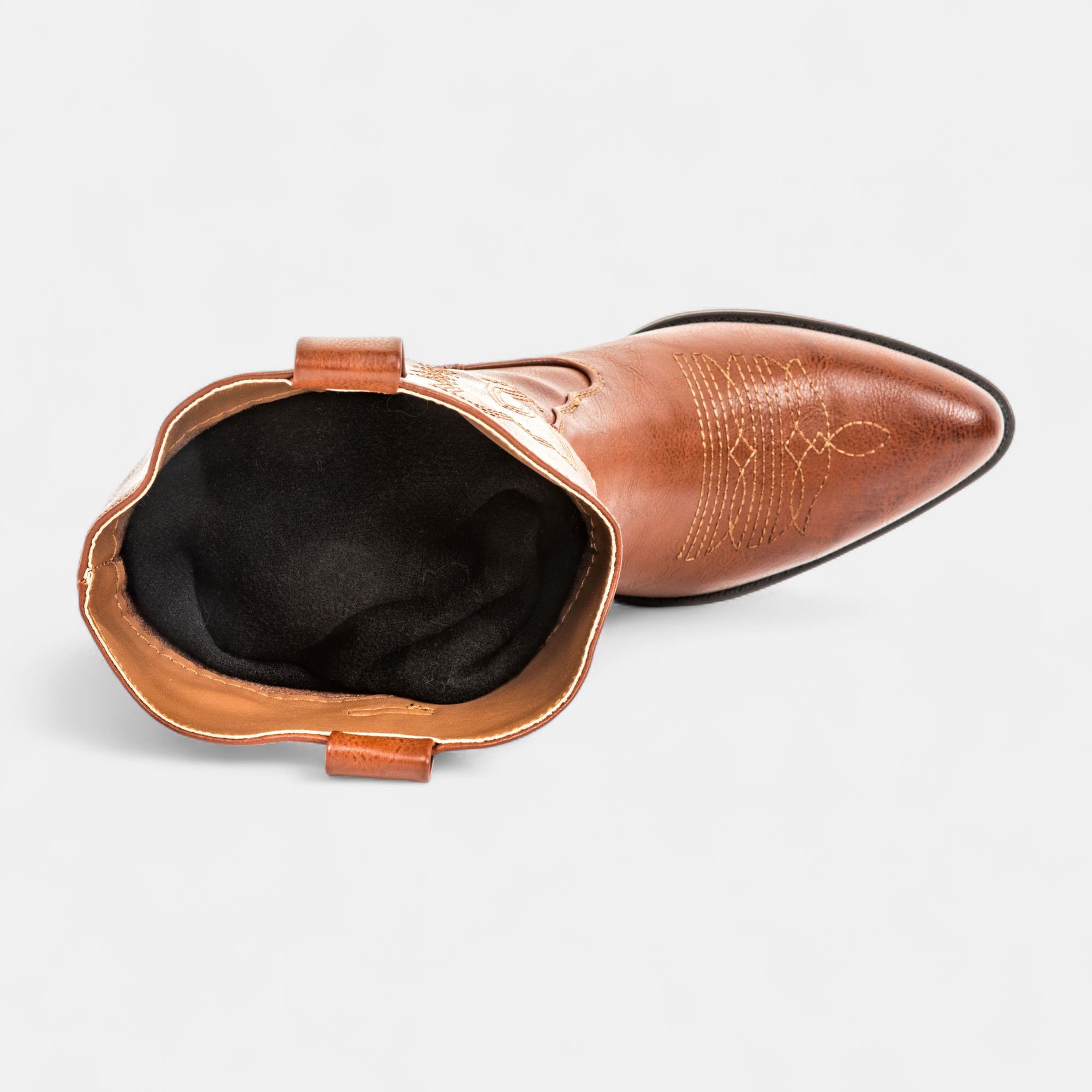 Bottes à talon Femme cognac
