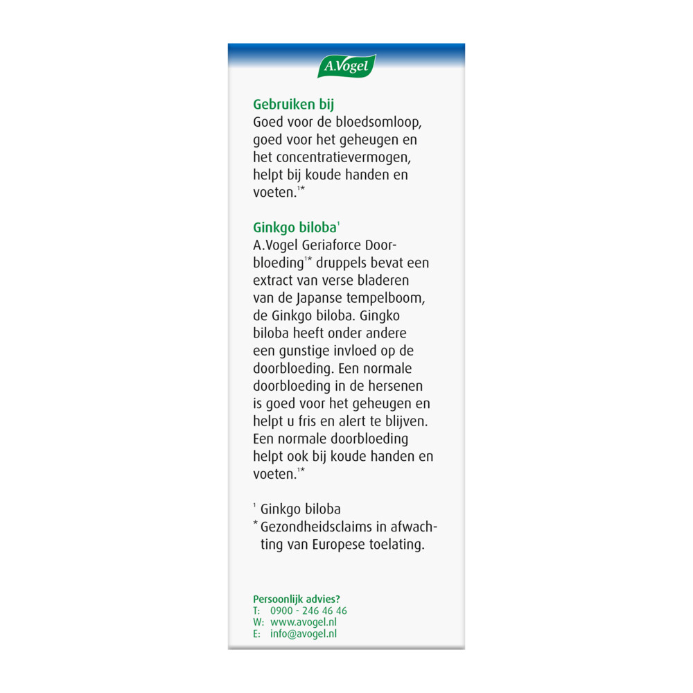 A.Vogel Geriaforce Doorbloeding100 ml