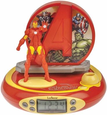 Marvel Avengers Iron Man Klokke med Projektor & Lyd