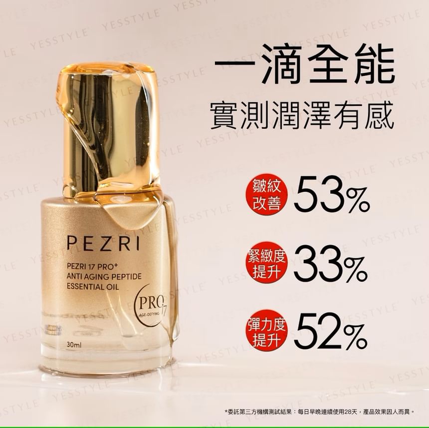 PEZRI - 17 Pro+ Anti-Aging Peptide Essentiële Olie