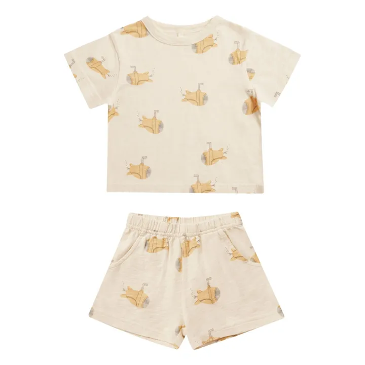 Rylee + Cru T-Shirt et Short Sous-Marins | Ecru