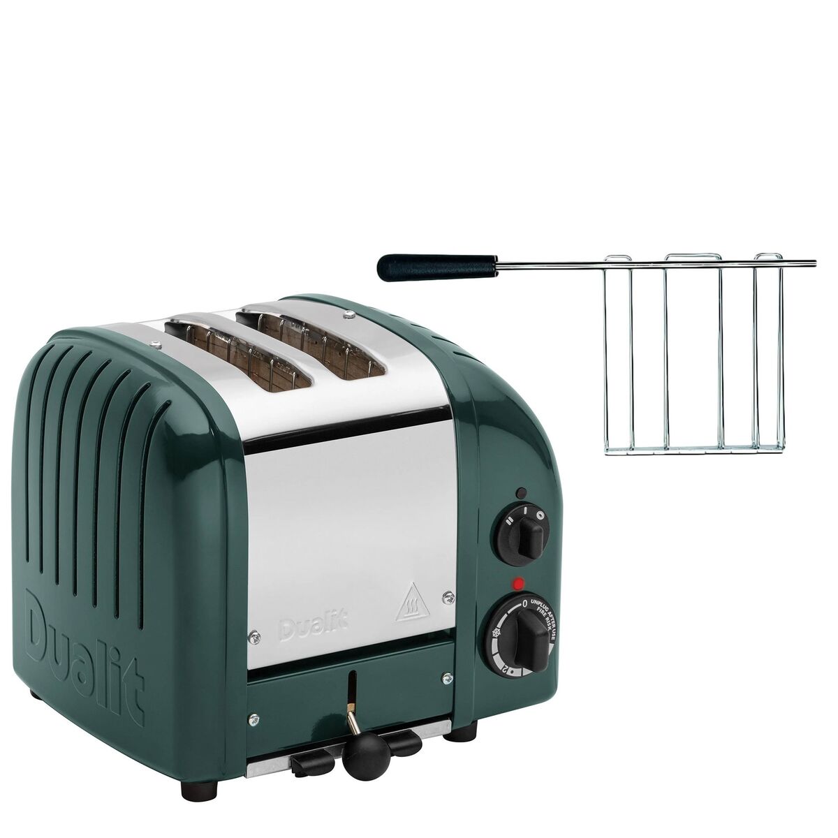 Classic mørkegrønn brødrister + toastrist
