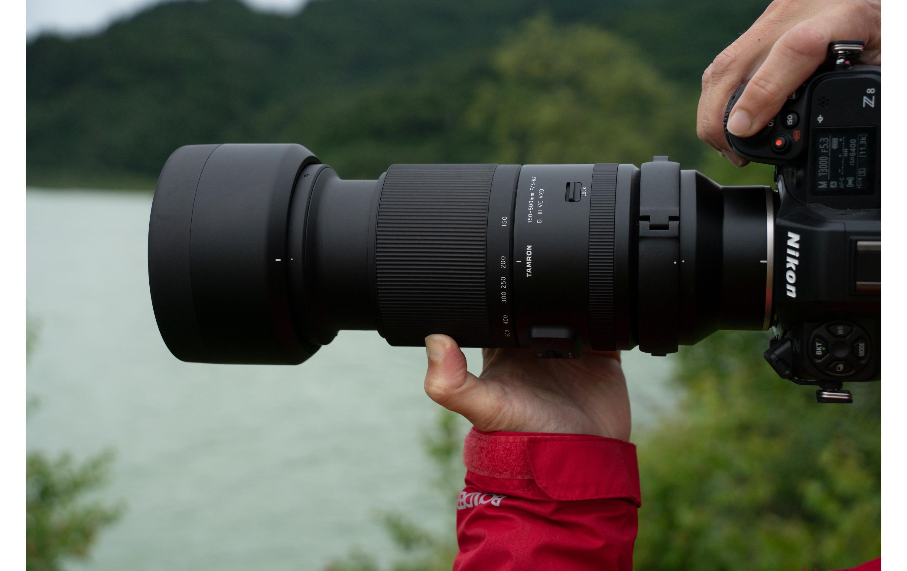 Zoomobjektiv AF 150-500mm f /5-6.7 Di III VC VXD Nikon Z<br>Ultra-Tele-Zoom mit intuitiver, komfortabler Bedienung