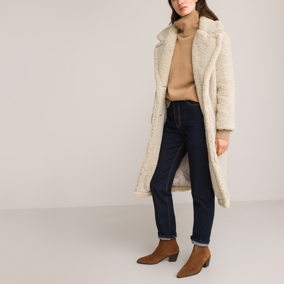 COLEÇÕES LA REDOUTE<br>Botim de camurça, Assinatura DORIANE