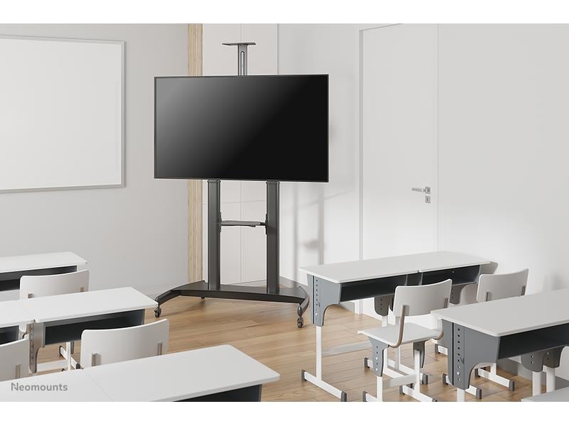 NEOMOUNTS TV-Trolley PLASMA-M1950E Schwarz Mobiler Bodenständer für Flachbild-Fernseher bis 100