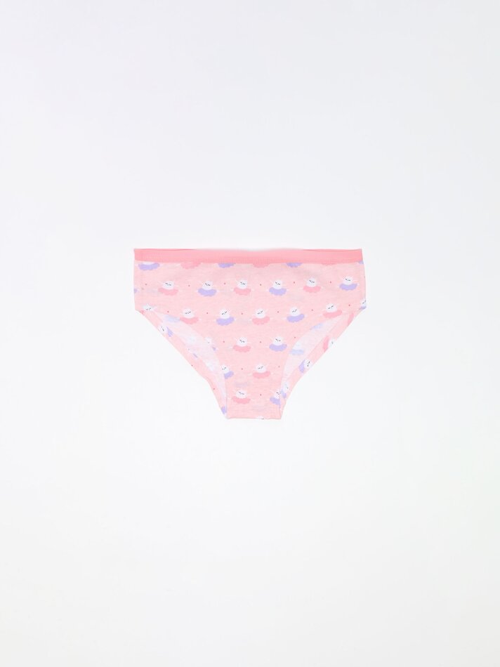 Pacote com 7 calcinhas hipster estampadas - Cores variadas
