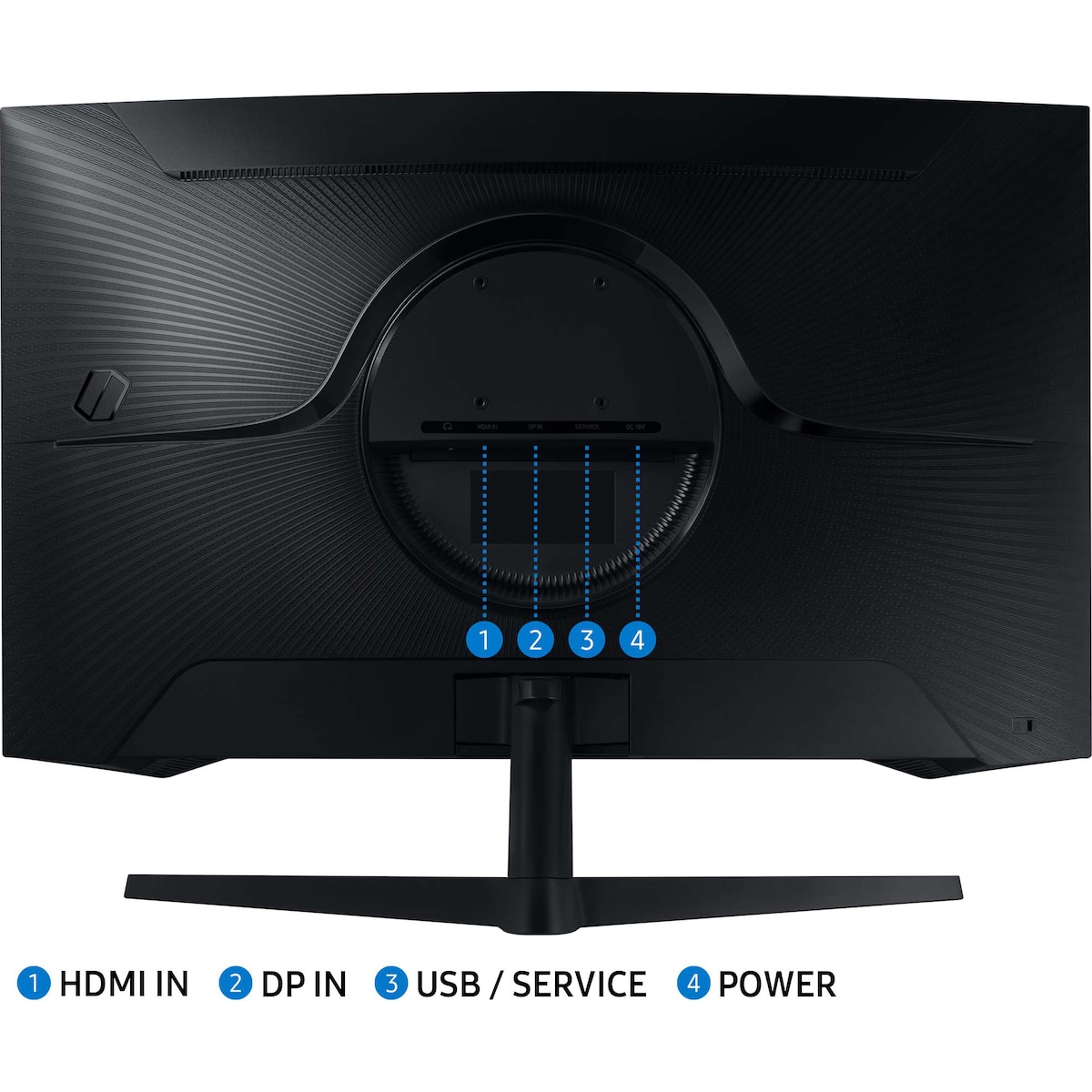 Samsung Odyssey G55C LS32CG552EUXEN 32” buet VA gamingskjerm
