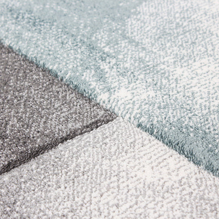 Moderne loper  - Tetris Blauw 1710 | Tijdloos
